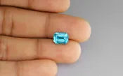 Blue Zircon 9X7 MM - 4.32 Carat / 7.128 Ratti